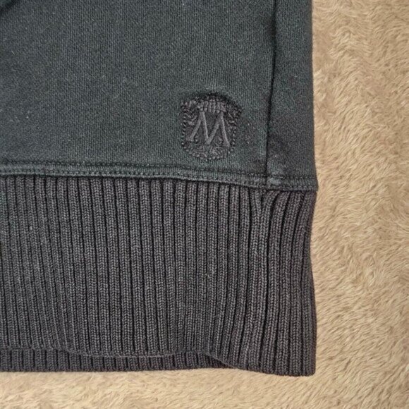 Club Monaco Sweater Shawl Collar Embroidered Logo Black Long Sleeve Men's Size L - Picture 11 of 14